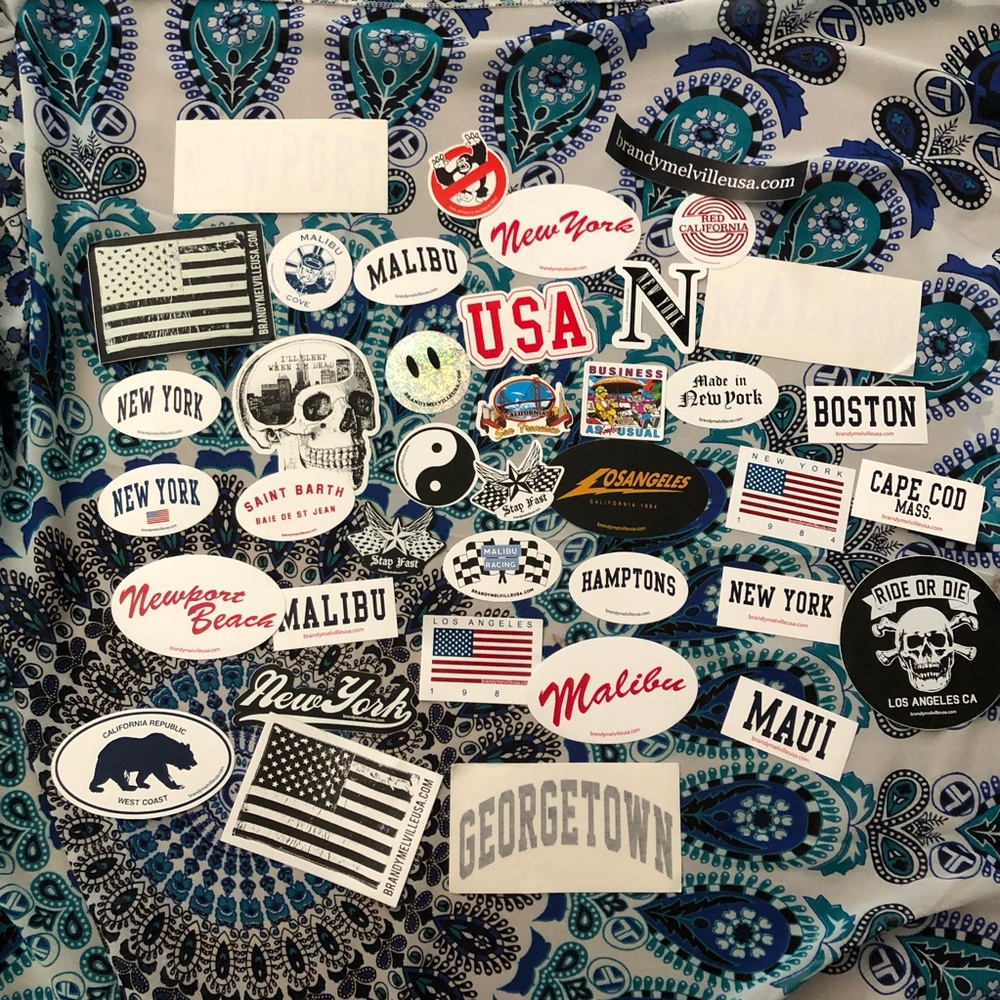 25 BRANDY MELVILLE STICKERS
